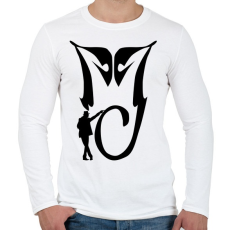 PRINTFASHION Michael Jackson MJ - Férfi hosszú ujjú póló - Fehér