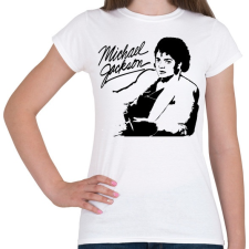 PRINTFASHION michael jackson moon light - Női póló - Fehér női póló