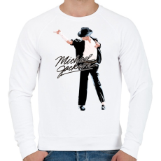 PRINTFASHION michael-jackson moonwalk-dance - Férfi pulóver - Fehér