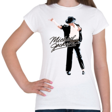 PRINTFASHION michael-jackson moonwalk-dance - Női póló - Fehér