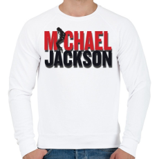 PRINTFASHION michael-jackson-moonwalk-png-4299357 - Férfi pulóver - Fehér