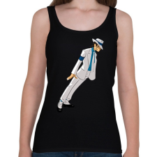 PRINTFASHION Michael Jackson - Női atléta - Fekete női trikó