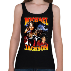 PRINTFASHION Michael Jackson - Női atléta - Fekete