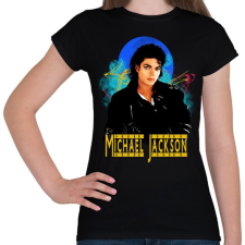 PRINTFASHION michael jackson - Női póló - Fekete női póló