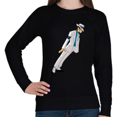 PRINTFASHION Michael Jackson - Női pulóver - Fekete