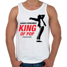 PRINTFASHION Michael Jackson póló - Férfi atléta - Fehér