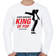 PRINTFASHION Michael Jackson póló - Férfi pulóver - Fehér