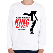 PRINTFASHION Michael Jackson póló - Gyerek pulóver - Fehér gyerek pulóver, kardigán
