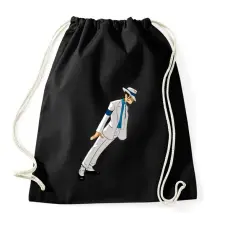 PRINTFASHION Michael Jackson - Sportzsák, Tornazsák - Fekete tornazsák
