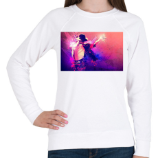 PRINTFASHION Michael-Jackson-Wallpaper-HD - Női pulóver - Fehér