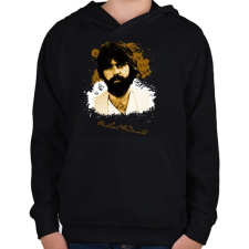 PRINTFASHION Michael McDonald - Gyerek kapucnis pulóver - Fekete gyerek pulóver, kardigán