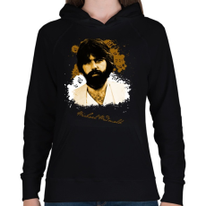 PRINTFASHION Michael McDonald - Női kapucnis pulóver - Fekete