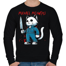 PRINTFASHION Michael MEOWers - Férfi pulóver - Fekete férfi pulóver, kardigán