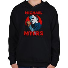 PRINTFASHION Michael Myers - Gyerek kapucnis pulóver - Fekete gyerek pulóver, kardigán