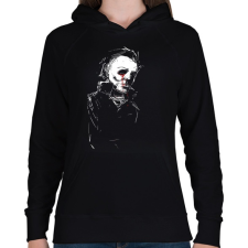PRINTFASHION Michael Myers - Női kapucnis pulóver - Fekete női pulóver, kardigán