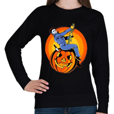 PRINTFASHION Michael Myers wrecking ball - Női pulóver - Fekete