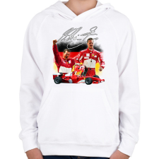 PRINTFASHION Michael Schumacher - Gyerek kapucnis pulóver - Fehér gyerek pulóver, kardigán