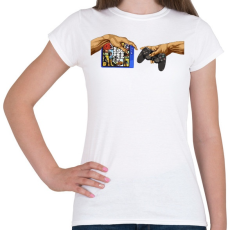 PRINTFASHION Michelangelo Gta5 - Női póló - Fehér