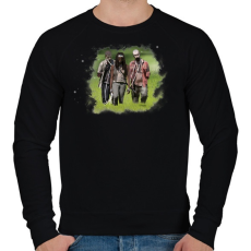 PRINTFASHION Michonne - Férfi pulóver - Fekete