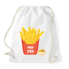 PRINTFASHION Mid Fry - Középső tesó - Sportzsák, Tornazsák - Fehér tornazsák