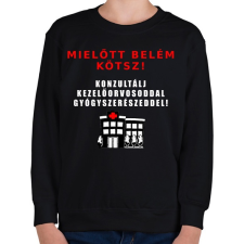 PRINTFASHION MIELŐTT BELÉM KÖTSZ - Gyerek pulóver - Fekete gyerek pulóver, kardigán