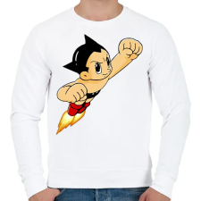 PRINTFASHION Mighty Atom - Astro Boy - Férfi pulóver - Fehér férfi pulóver, kardigán