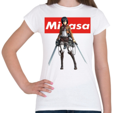 PRINTFASHION Mikasa Ackerman - Női póló - Fehér női póló