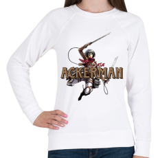 PRINTFASHION Mikasa minta (AOT) - Női pulóver - Fehér
