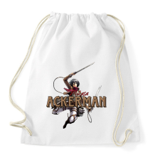PRINTFASHION Mikasa minta (AOT) - Sportzsák, Tornazsák - Fehér tornazsák