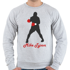 PRINTFASHION Mike Tyson - Férfi pulóver - Sport szürke férfi pulóver, kardigán