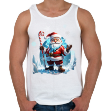 PRINTFASHION Miki - Férfi atléta - Fehér atléta, trikó