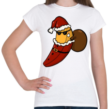 PRINTFASHION Mikulás banán - Női póló - Fehér női póló