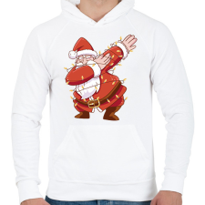 PRINTFASHION Mikulás dab - Férfi kapucnis pulóver - Fehér férfi pulóver, kardigán