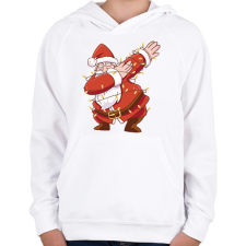 PRINTFASHION Mikulás dub - Gyerek kapucnis pulóver - Fehér gyerek pulóver, kardigán