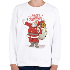 PRINTFASHION Mikulás - Gyerek pulóver - Fehér
