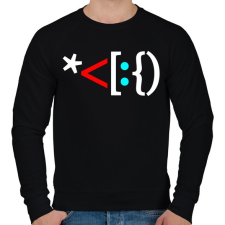 PRINTFASHION Mikulás hangulatjelek - Férfi pulóver - Fekete férfi pulóver, kardigán