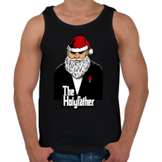 PRINTFASHION Mikulás keresztapa - Férfi atléta - Fekete