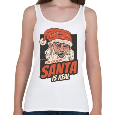 PRINTFASHION Mikulás létezik - kérdezd meg anyát - Női atléta - Fehér