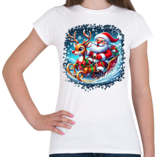 PRINTFASHION Mikulás - Női póló - Fehér női póló