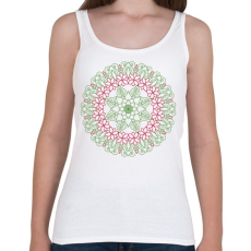 PRINTFASHION Mikulásvirágos téli mandala - Női atléta - Fehér