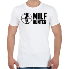 PRINTFASHION Milf hunter - Férfi póló - Fehér