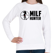 PRINTFASHION Milf hunter - Női pulóver - Fehér női pulóver, kardigán