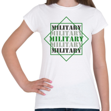 PRINTFASHION Military - Női póló - Fehér női póló