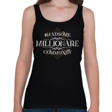 PRINTFASHION Millionare - Női atléta - Fekete