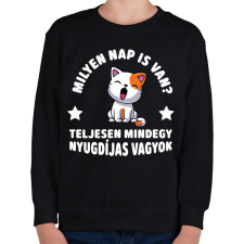 PRINTFASHION Milyen nap is van? - Gyerek pulóver - Fekete gyerek pulóver, kardigán