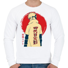 PRINTFASHION Minato - Férfi pulóver - Fehér férfi pulóver, kardigán