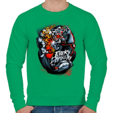 PRINTFASHION Minden átkozott nap - Férfi pulóver - Zöld férfi pulóver, kardigán