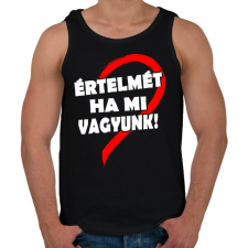 PRINTFASHION Minden értelmét veszti - Férfi atléta - Fekete atléta, trikó