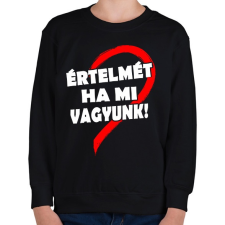 PRINTFASHION Minden értelmét veszti - Gyerek pulóver - Fekete gyerek pulóver, kardigán