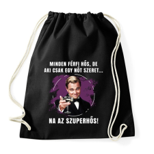PRINTFASHION Minden férfi hős - Sportzsák, Tornazsák - Fekete tornazsák